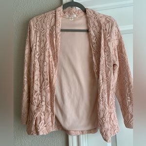 XHILARATION Blush Pink Jacket
